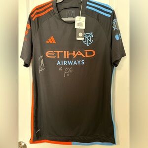 SIGNED NYCFC 2024 REPLICA AWAY JERSEY BLACK NEW YORK CITY FC